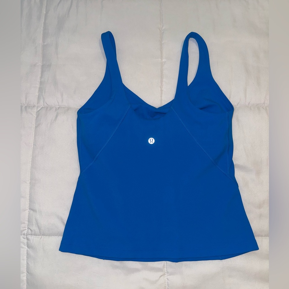 Lululemon Align Waist-Length Tank Top
Poolside bright kobalt blue shelf bra - Picture 8 of 11